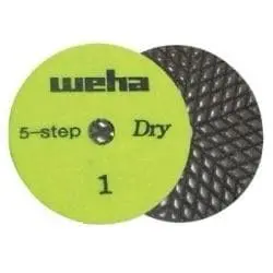 4" Weha 5 Step Dry Diamond Polishing Pads 1