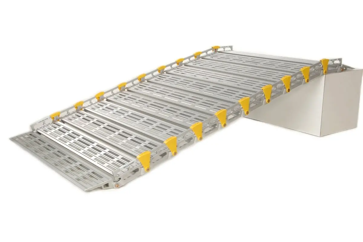 48" Wide Modular Ramp System With Loop End Handrails 1
