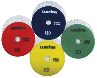 5" Weha Hybrid Diamond Polishing Pad Set Of 4 1