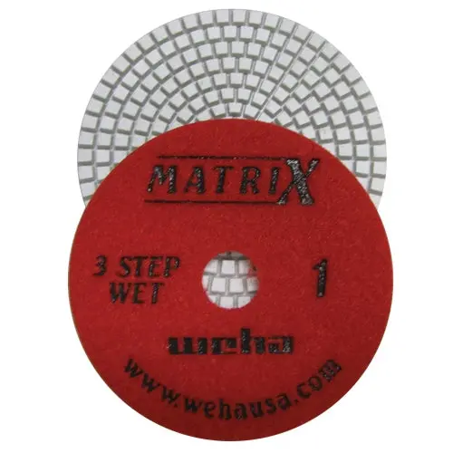 Matrix 3 Step Diamond Polishing Pads For Medium To Light Quartz And Granite 1
