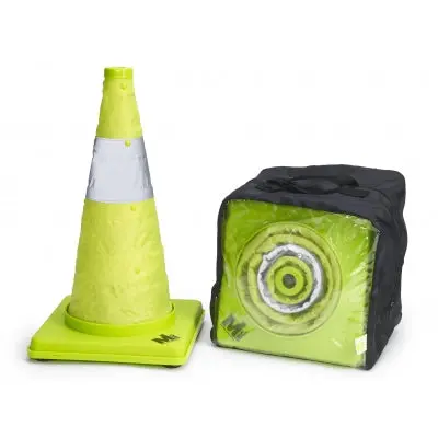 Collapsible Lime Traffic Cones -200 Pieces 1