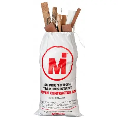 Woven Contractor Bags - 20 Per Case 1
