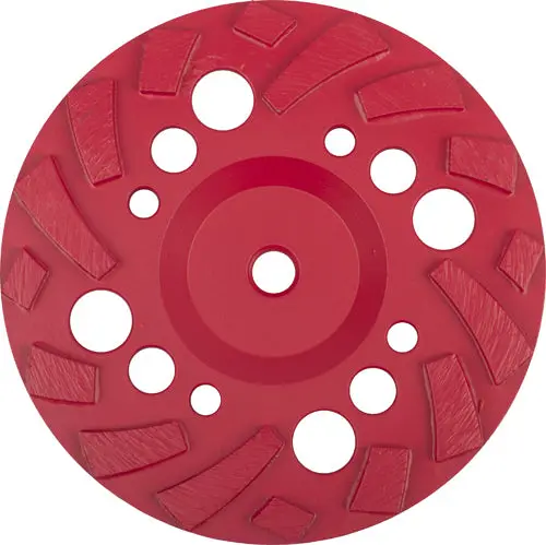 7 Inch Flat Grinding Cups, Staggered Segments 1