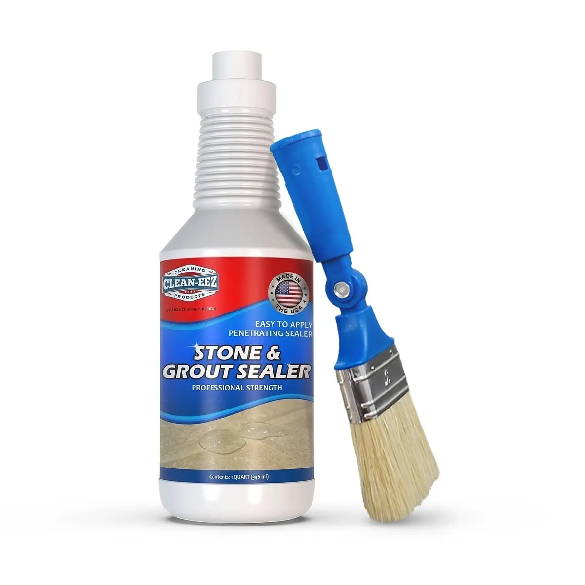 Grout & Stone Sealer + Stand-Up Sealer Brush 1