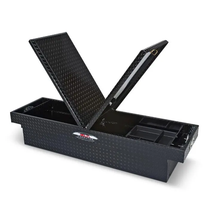 Gear-Lock Black Aluminum Mid-Lid Full-Size Crossover Truck Box 1