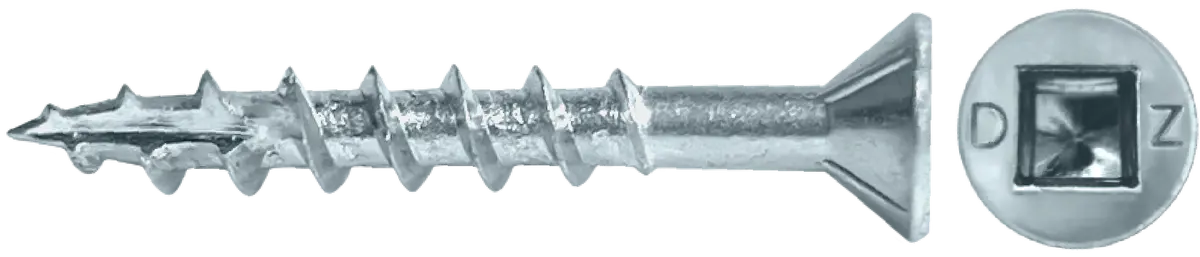 Lok Wood Screws- Square Flat Type 17 (Zinc) 1