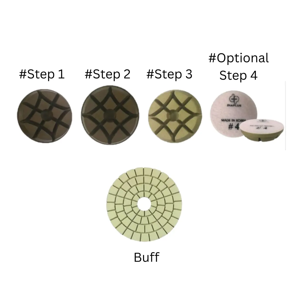 Dia Plus 3 Step Concrete Pads 1