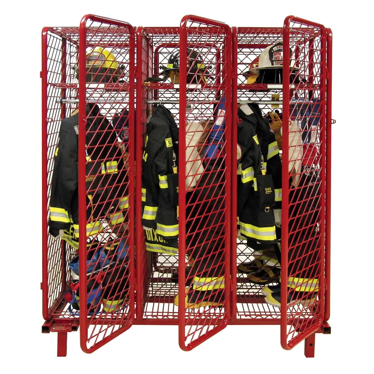 Double Sided Freestanding Red Rack 1