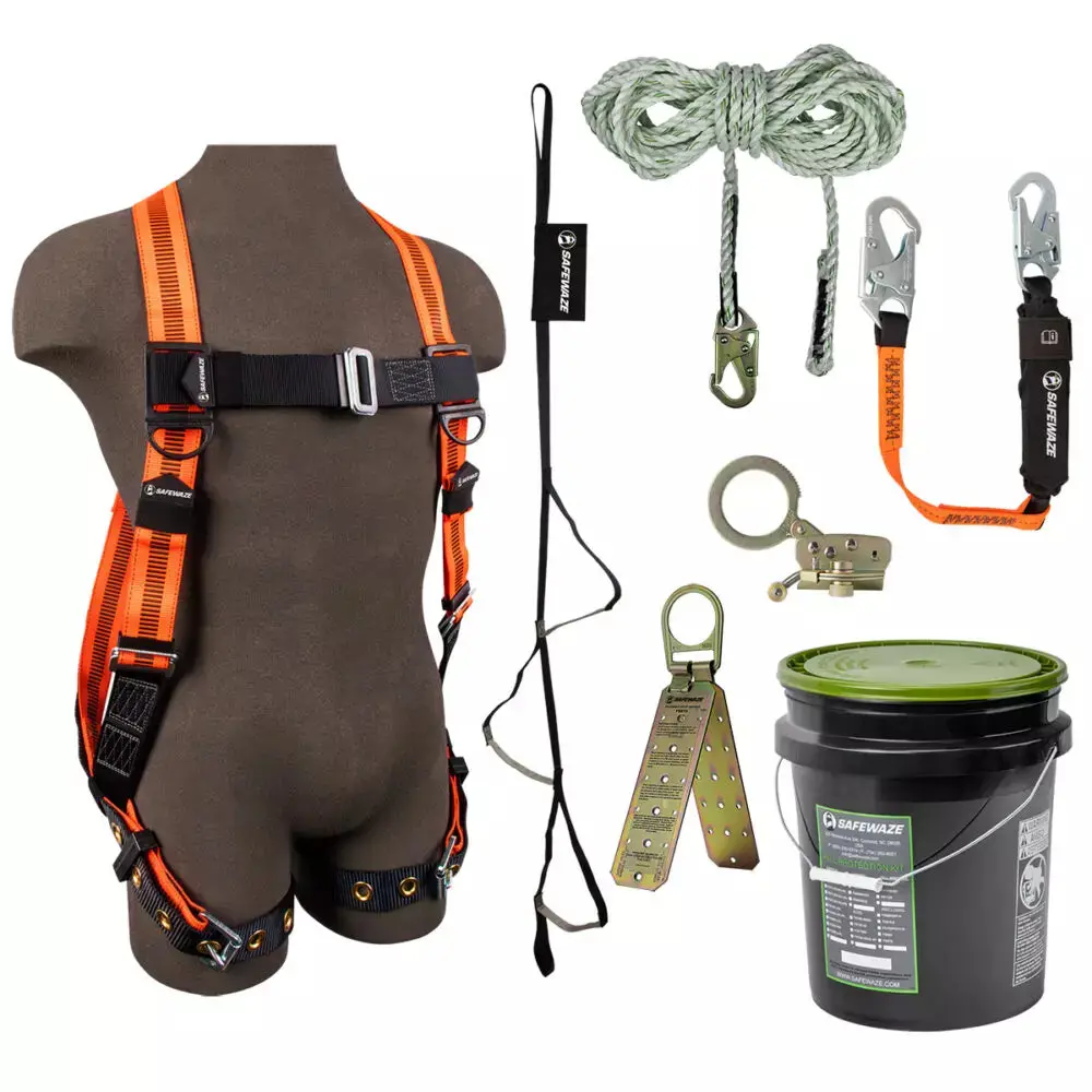 V-Line Bucket Roof Kit: Fs99185-E Harness, Fs700-50 Vll, Fs1120 Grab, Fs88560-E3 Lanyard, Fs870 Anchor, Fs902 Trauma 1