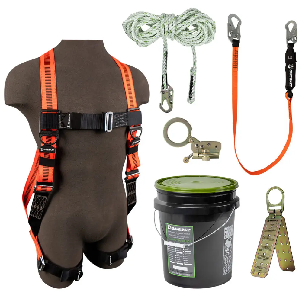 V-Line Bucket Roof Kit: Fs99280-E Harness, Fs700-50 Vll, Fs1120 Grab, Fs88560-E Lanyard, Fs870 Anchor 1