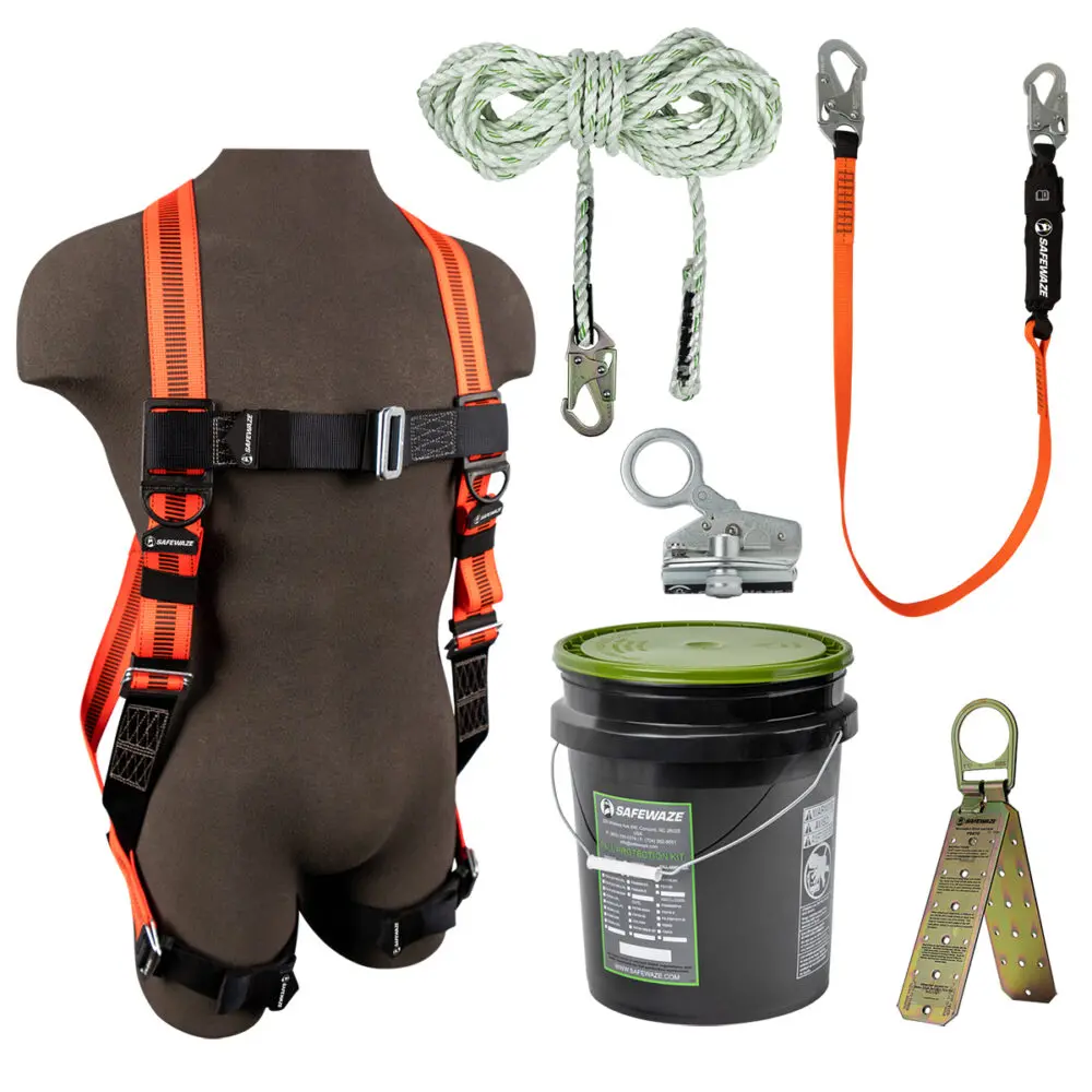 V-Line Bucket Roof Kit: Fs99280-E Harness, Fs700-50 Vll, Fs1118-Dc Grab, Fs88560-E Lanyard, Fs870 Anchor 1