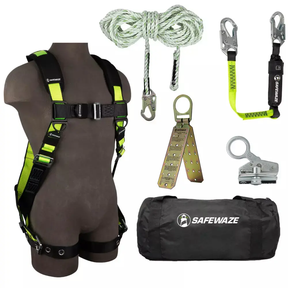 Pro Bag Roof Kit: Fs185 Harness, Fs700-50 Vll, Fs1118-Dc Grab, Fs560-3 Lanyard, Fs870 Anchor, Fs8150 Bag 1