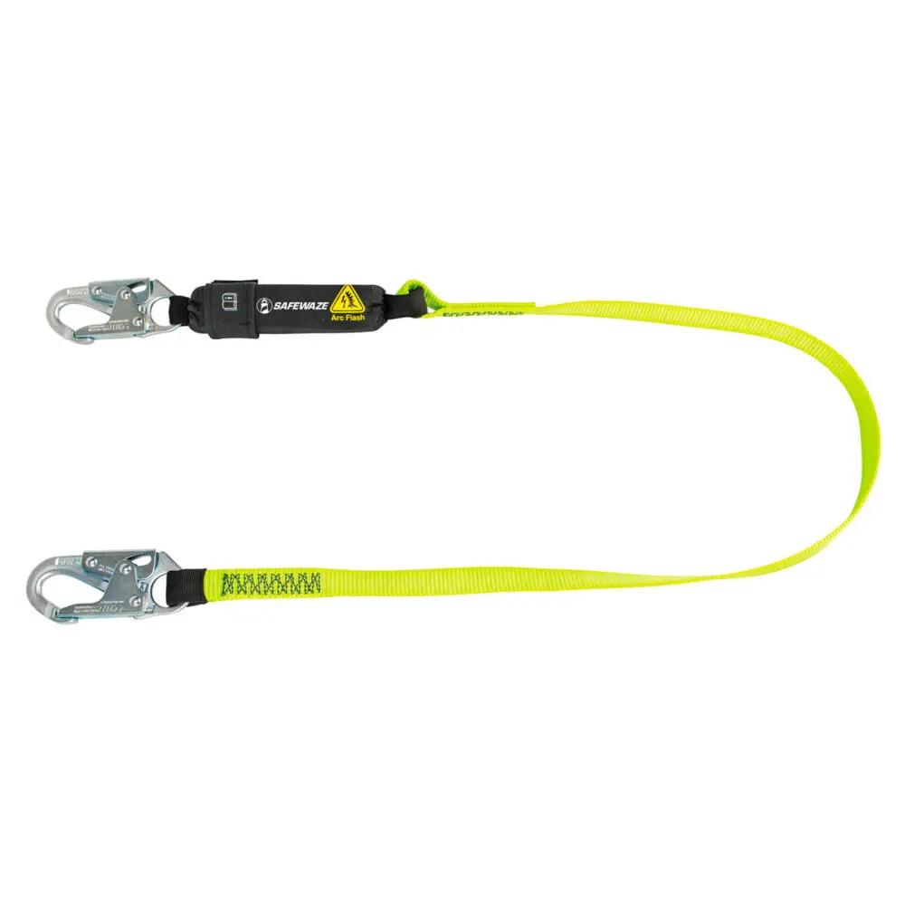 Arc Flash 6′ Energy Absorbing Lanyard: Snap Hook 1