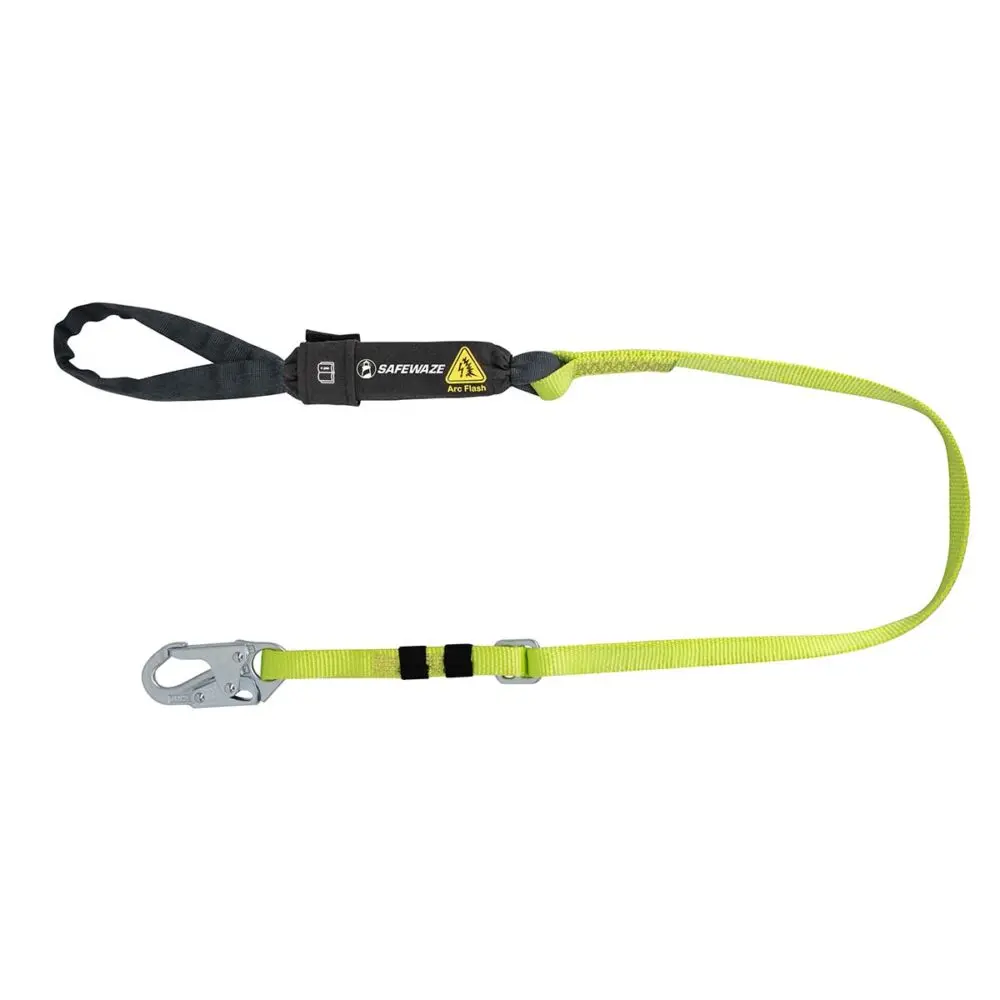 Arc Flash 4′-6′ Adjustable Energy Absorbing Lanyard: Snap Hook, Soft Loop 1