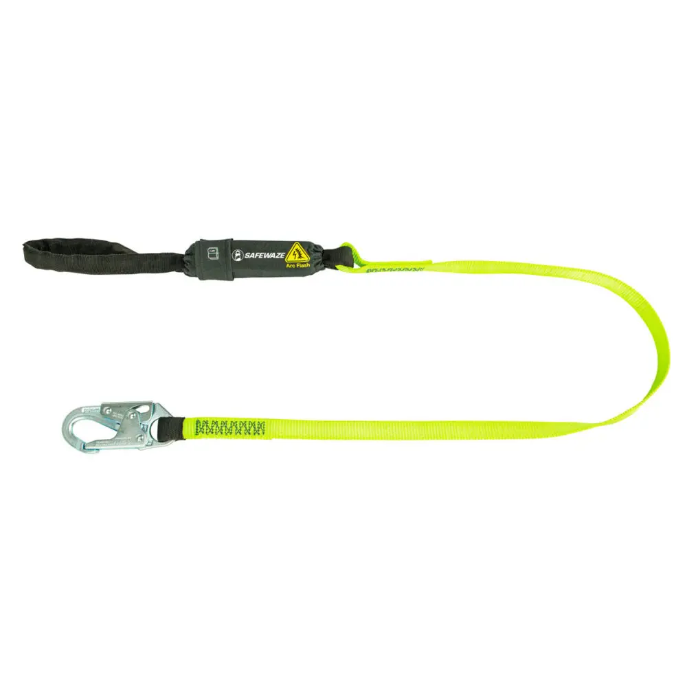 Arc Flash 6′ Energy Absorbing Lanyard: Snap Hook, Soft Loop 1