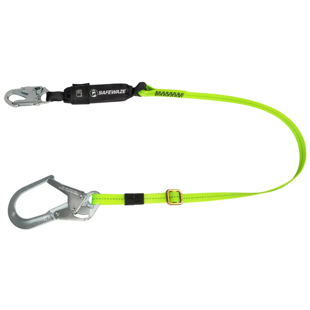 Pro 4′-6′ Adjustable Energy Absorbing Lanyard: Rebar Hook 1