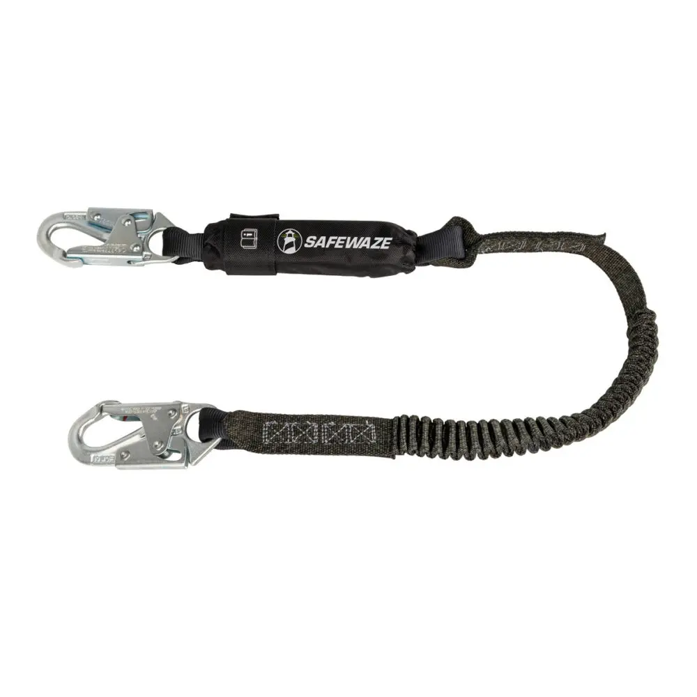 Pro 6′ Stretch Energy Absorbing Lanyard: Snap Hook 1