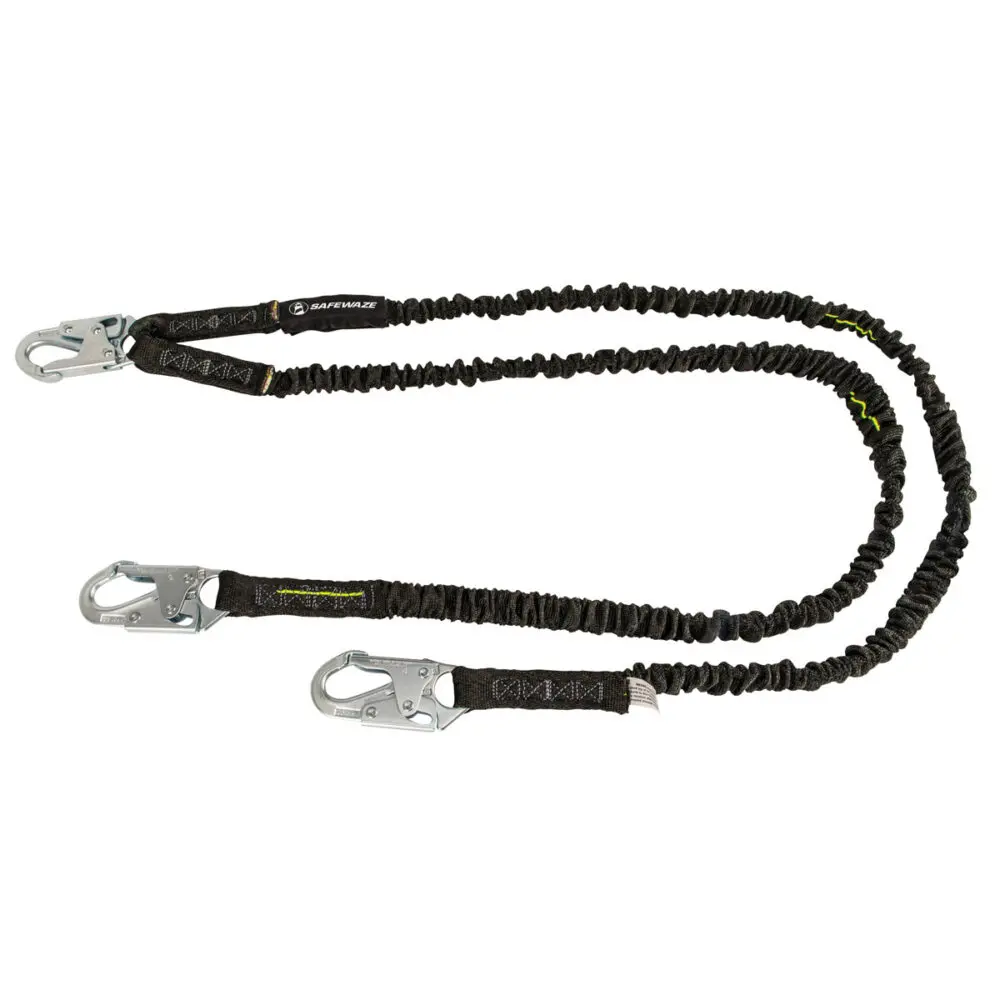 Pro 6′ Internal Energy Absorbing Lanyard: Dual Leg, Snap Hooks 1
