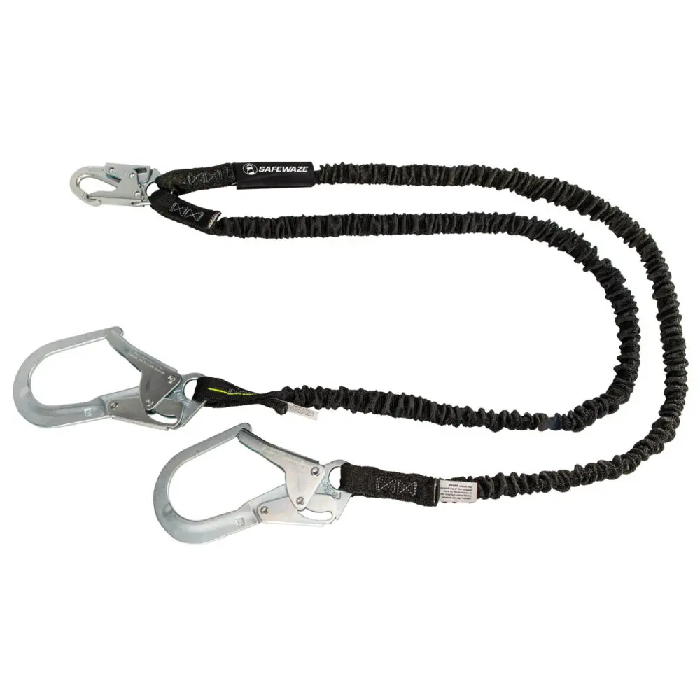 Pro 6′ Internal Energy Absorbing Lanyard: Dual Leg, Rebar Hooks 1