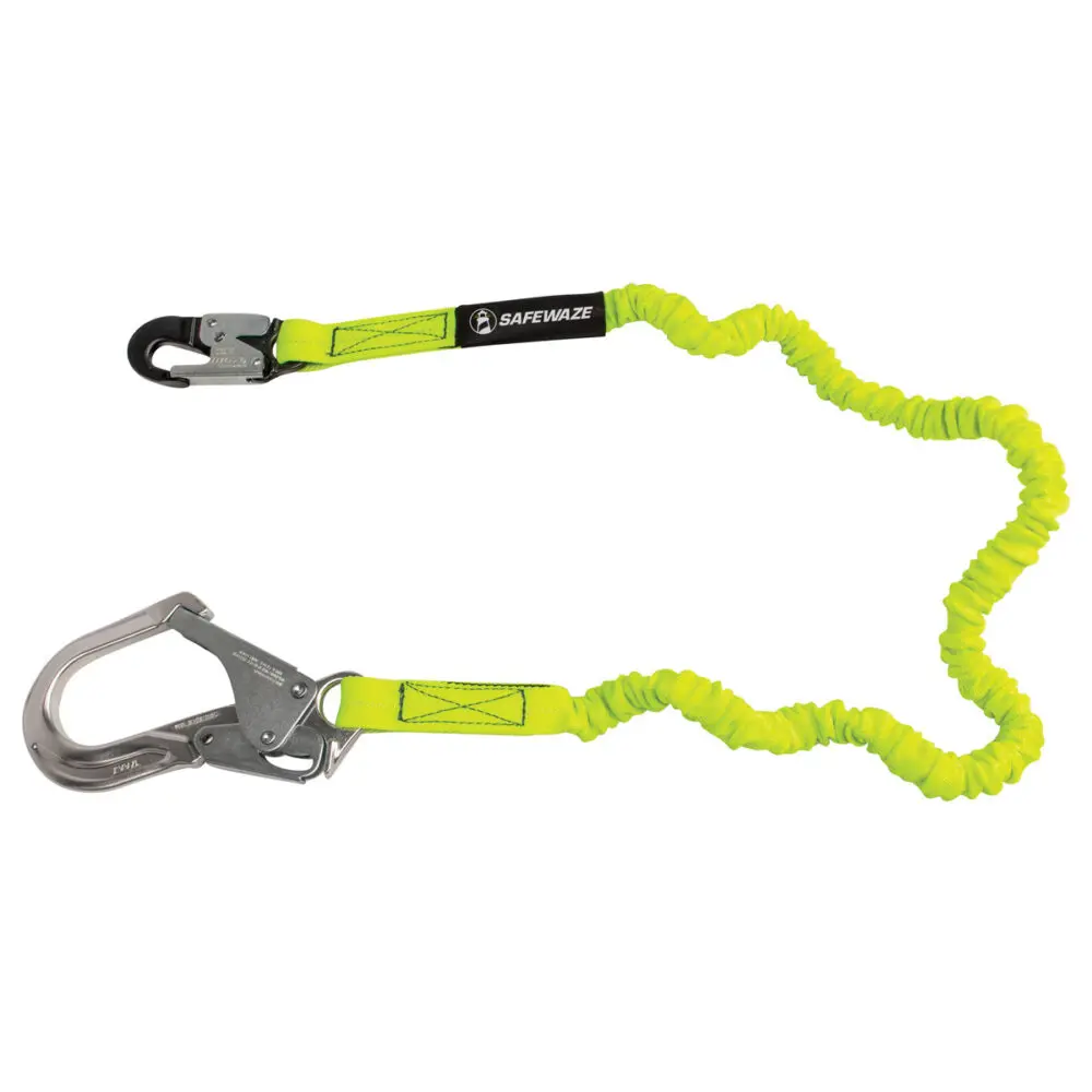 Pro 6′ Stretch Internal Energy Absorbing Lanyard: Alu Rebar Hook 1