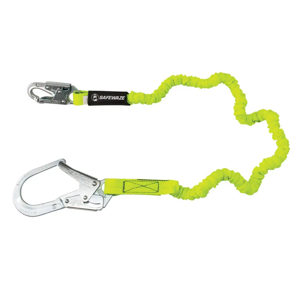 Pro 6′ Stretch Internal Energy Absorbing Lanyard: Rebar Hook 1