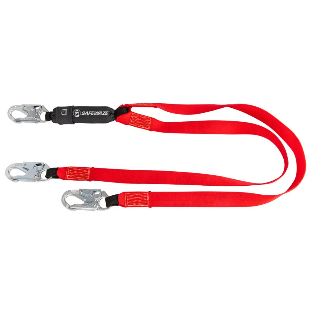 Welding 6′ Energy Absorbing Lanyard: Dual Leg, Snap Hooks 1
