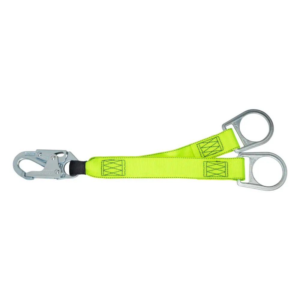 18″ D-Ring Extender: Snap Hook, 2 D-Rings 1