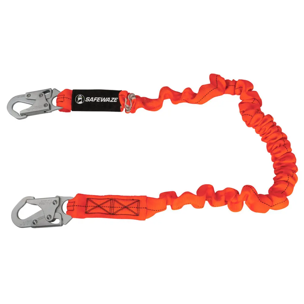 V-Line 6′ Stretch Internal Energy Absorbing Lanyard: Snap Hook 1