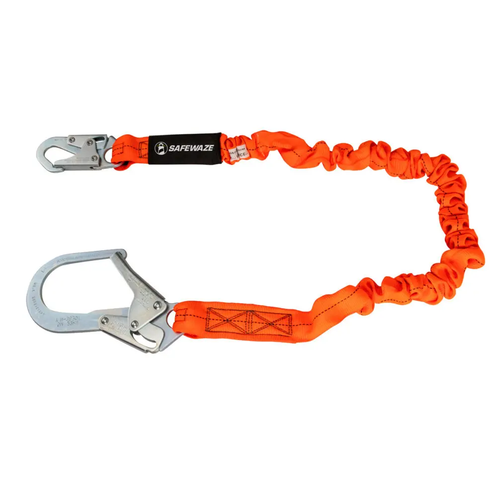 V-Line 6′ Stretch Internal Energy Absorbing Lanyard: Rebar Hook 1