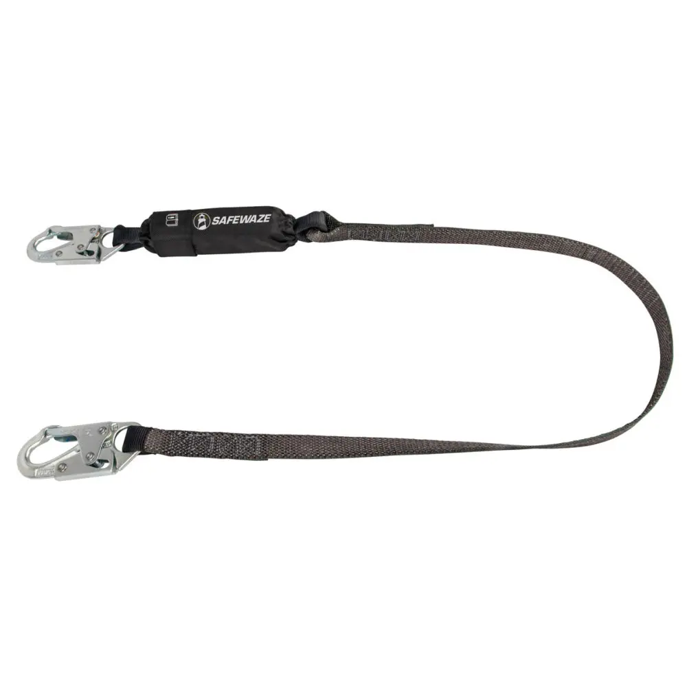 Heavyweight 6′ Energy Absorbing Lanyard: Snap Hook 1