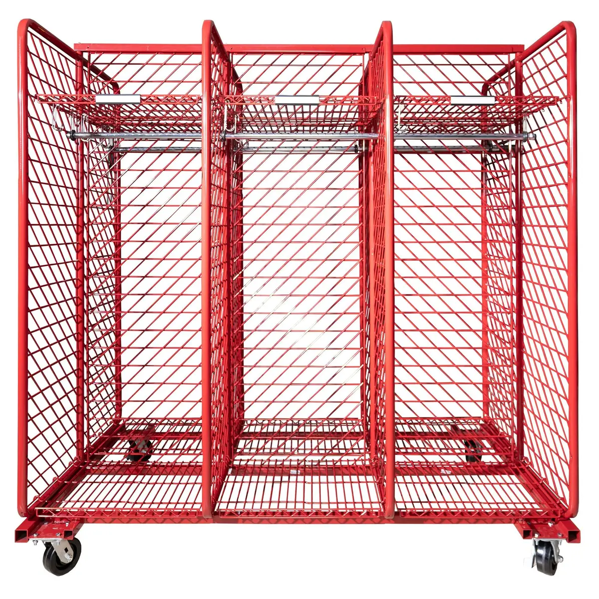 Double Sided Mobile Red Rack 18"/20"/24" 1