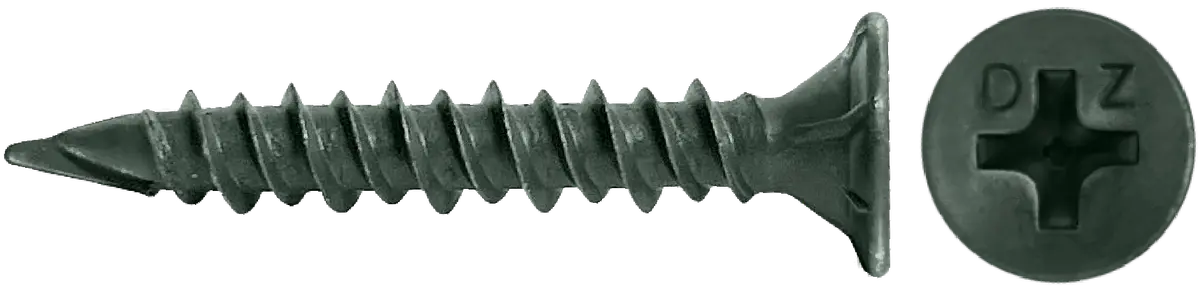 Cement Board Screws - Phillips Wafer Spade Point #8 1
