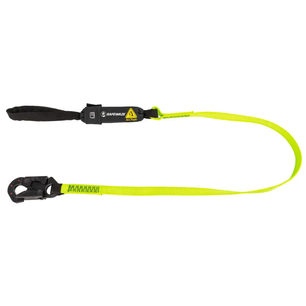Arc Flash 6′ Energy Absorbing Lanyard: Dielectric Snap Hook, Soft Loop 1