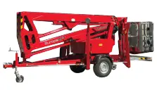 Trailer Mounted Boom/Bucket Rotating Lift - Tm5333a Gas 1