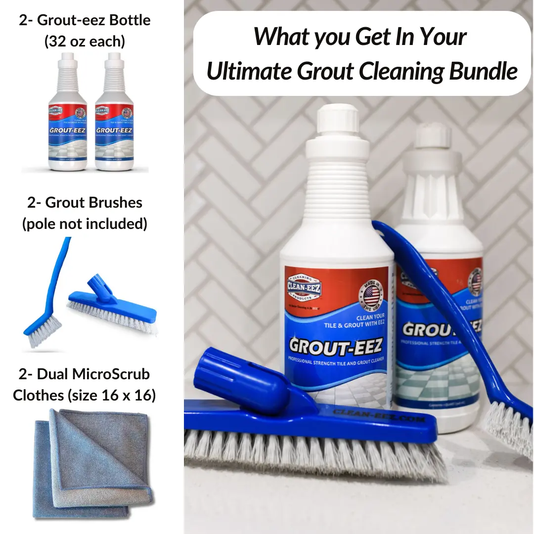 The Complete Grout Renewal Kit With 2 Microscrub Towels 1