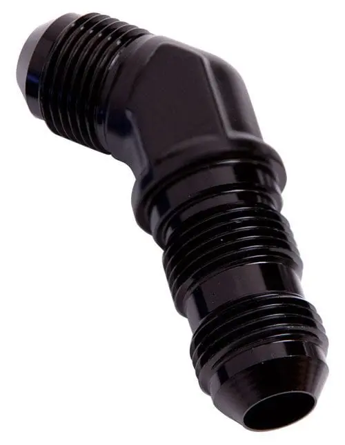 45° An Bulkhead Fitting – -10An Black Anodized – Af837-10Blk 1
