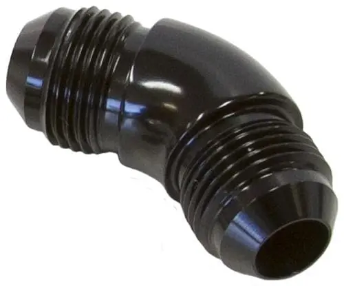 45° Full-Flow An Union Fitting – -4An Black Anodized – Af527-04Blk 1