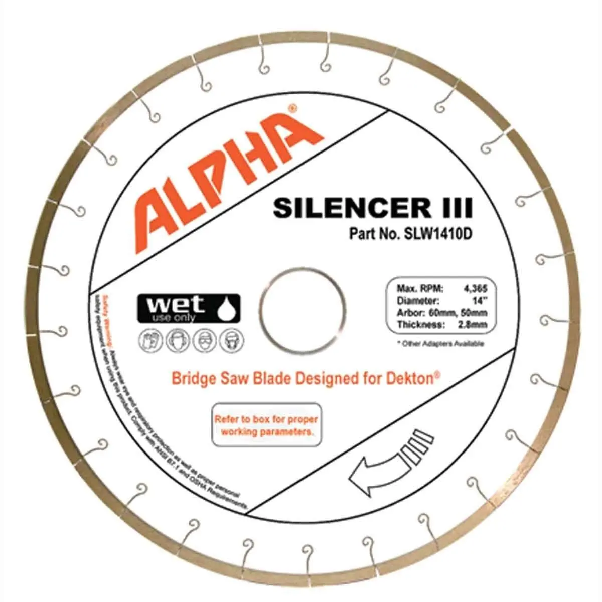 Alpha Silencer Iii Blade For Dekton 1