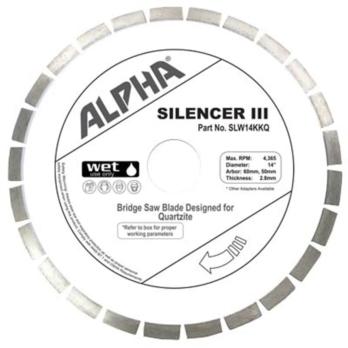 Alpha Silencer Iii Blade For Quartzite 1