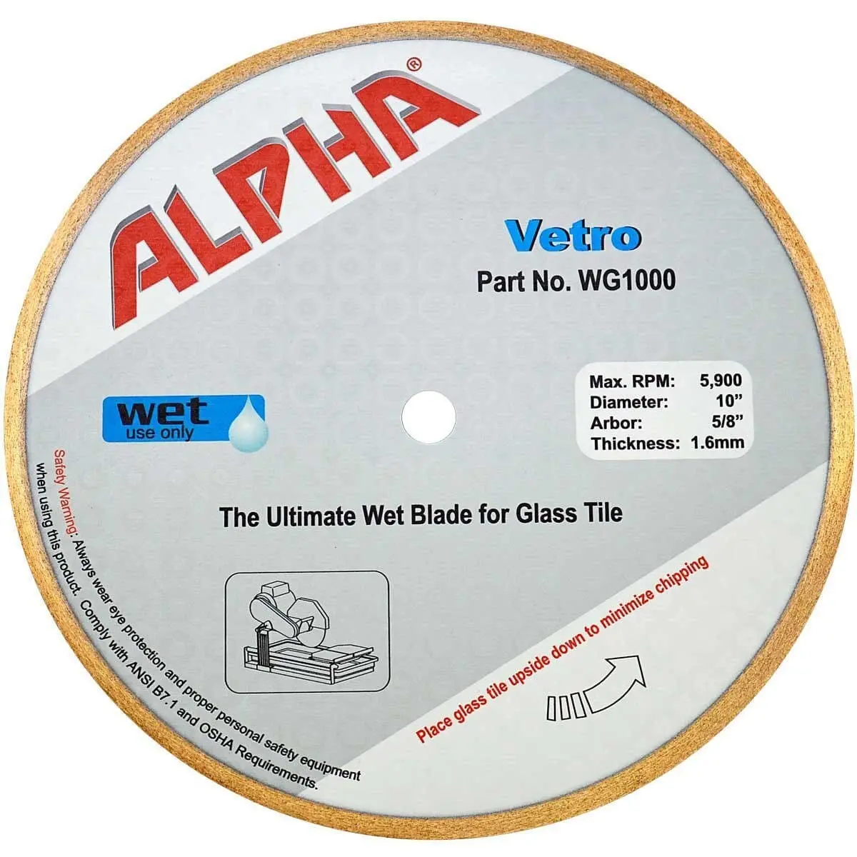 Alpha Vetro Premium Glass Tile Blade 1
