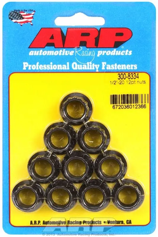 Ar300-8334 12-Point Chrome Moly Black Oxide Lock Nut 1
