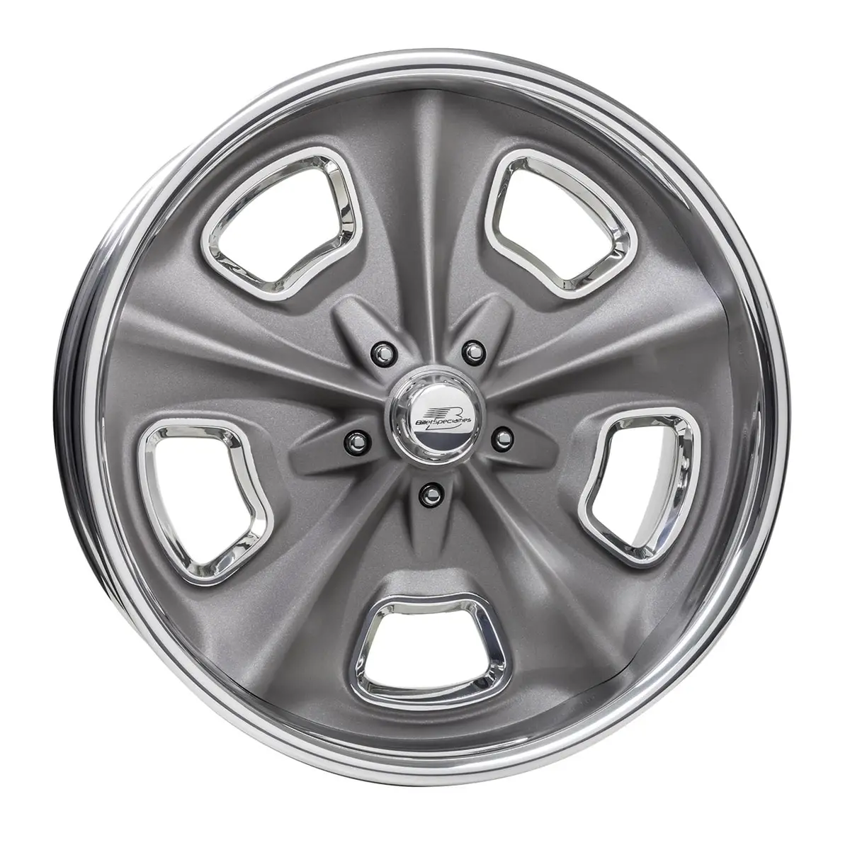 Billet Specialties Vds88G215 Vintage Series Wheel – Custom Crossover Gray Finish, 15" X 8" 1