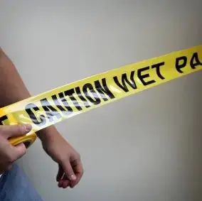 Caution Wet Paint Barrier Warning Tape - 4 Per Pack 1
