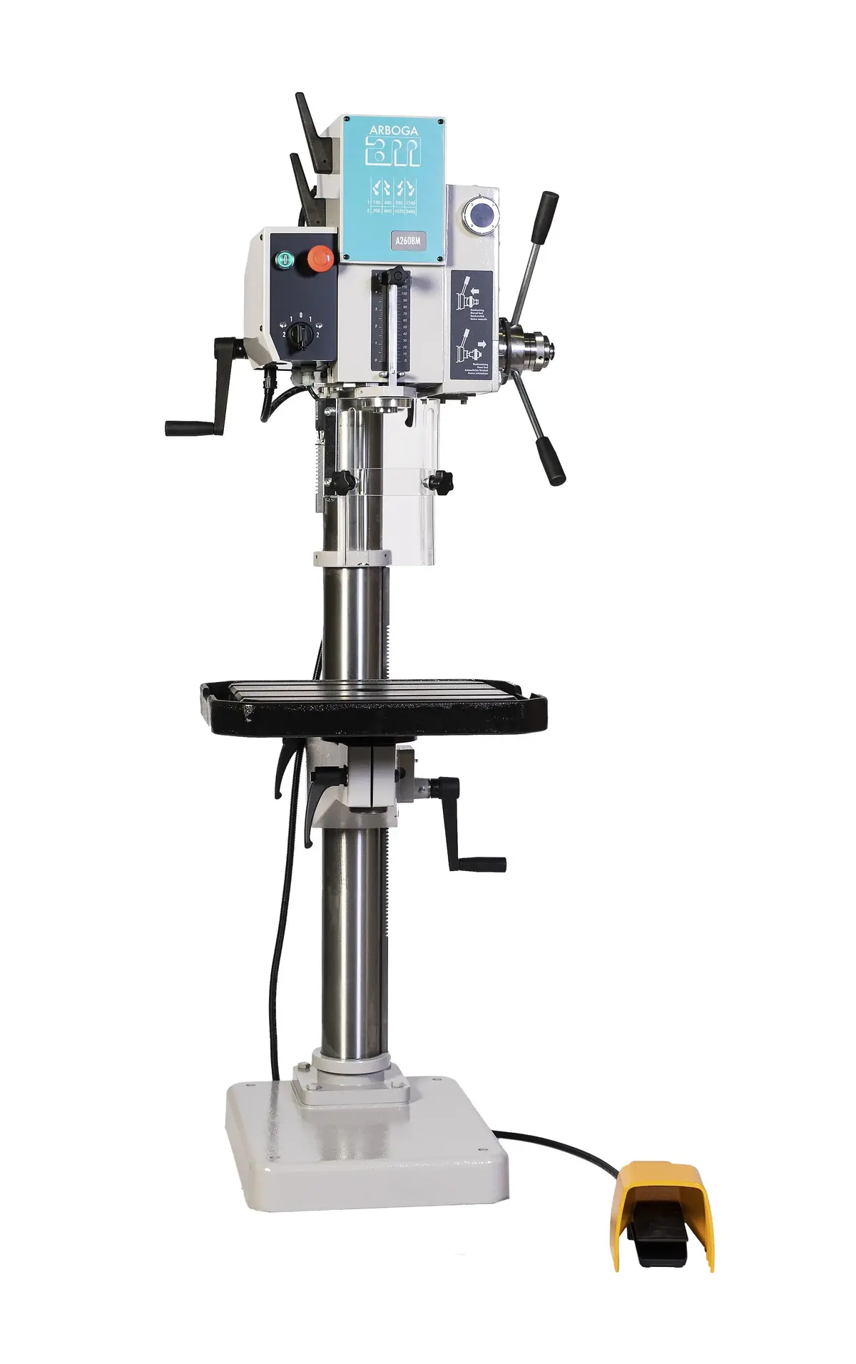 20" Gear Head Drill Press With Foot Reversing Switch & Power Feed (230V 3 Phase) 1
