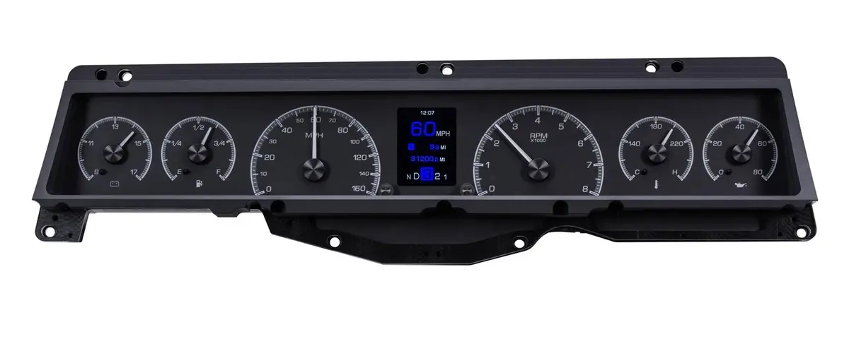 Dakota Digital Hdx Direct-Fit Analog Gauge System With Chrome Housing 1