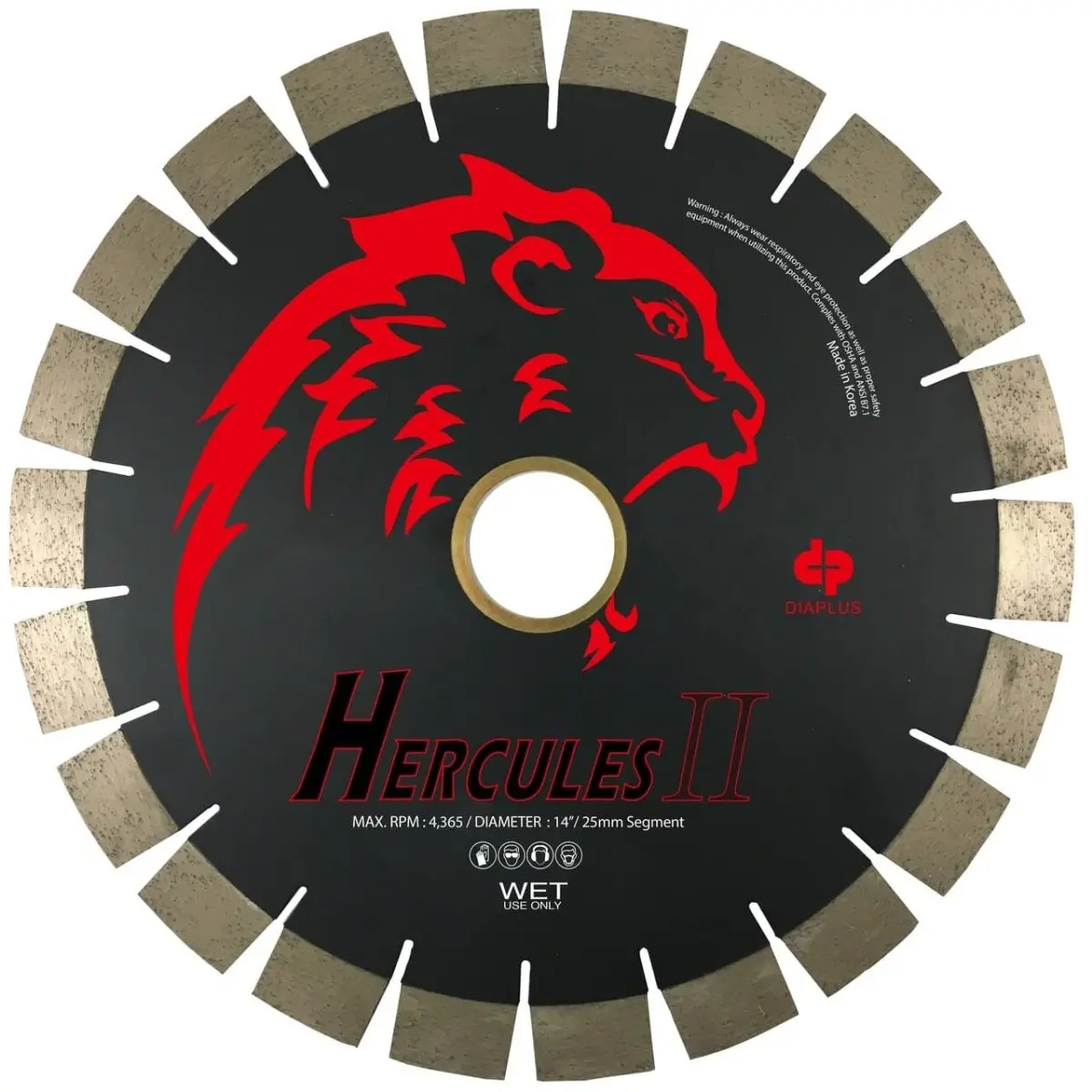 Dia Plus Hercules Ii (25Mm) Bridge Saw Blade For Granite And Natural Stone 1
