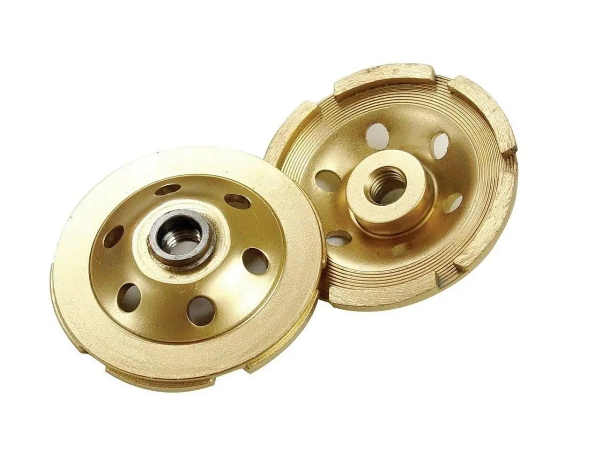 Double Row Standard Gold Segmented Cup Wheel Grinder 1