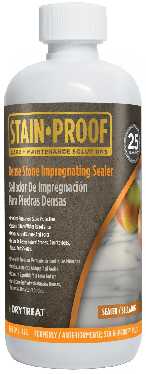 Dense Stone Impregnating Sealer- Dry Treat-  Stainproof Plus 1