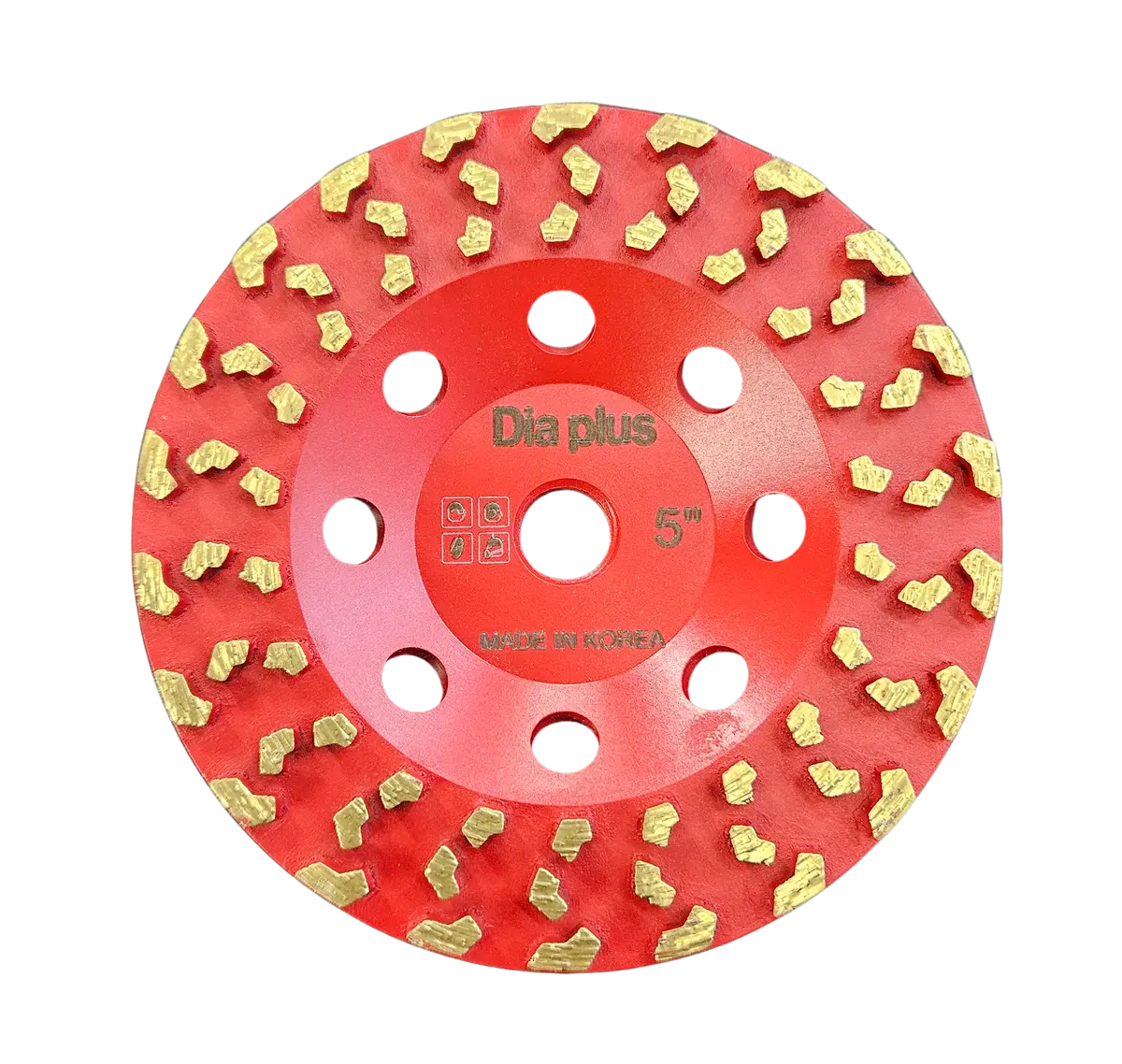Dia Plus Vacuum Brazed Cup Wheel For Grinding Concrete, Epoxy, And Coatings 1