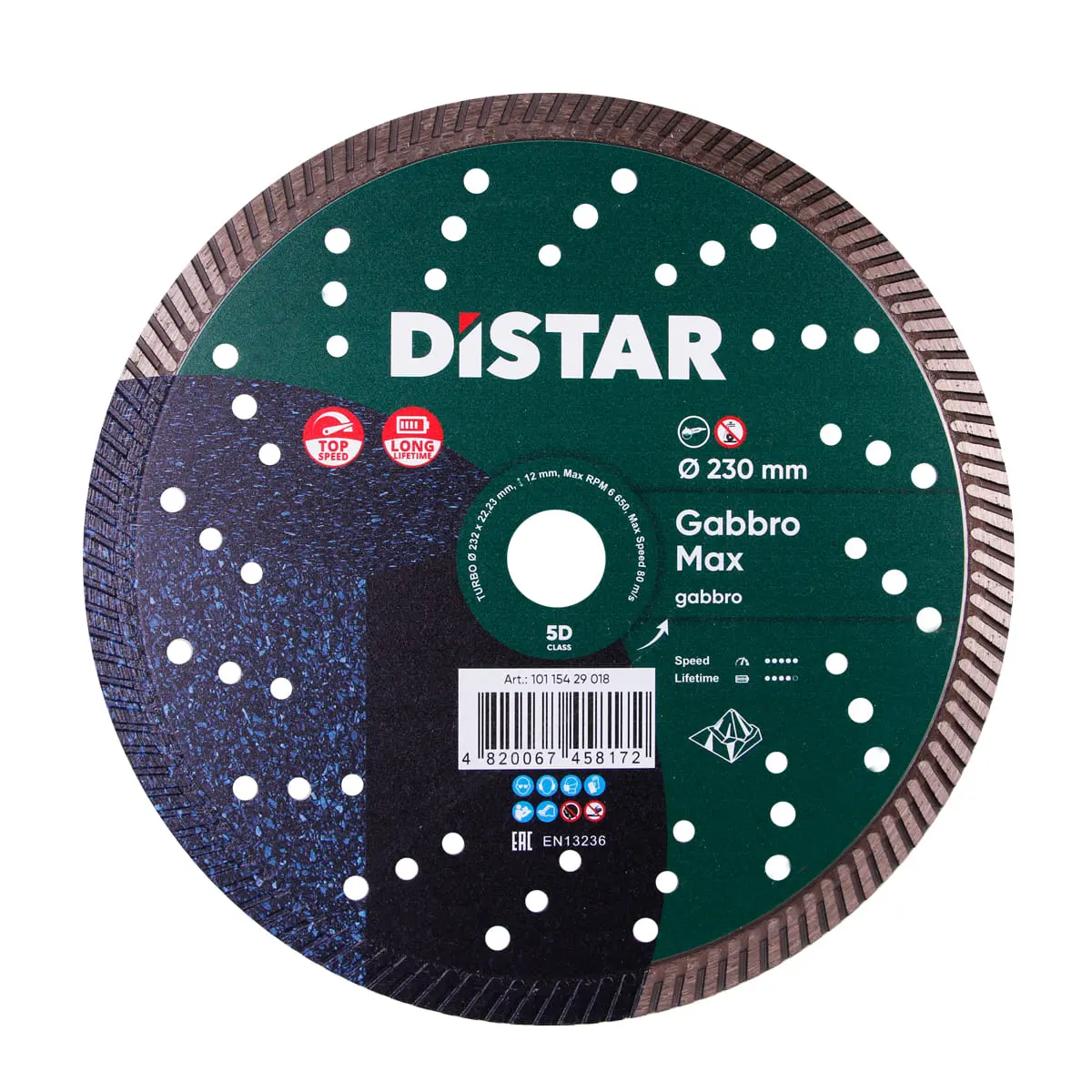 Diamond Cutting Blade Turbo 232 Gabbro Max 1